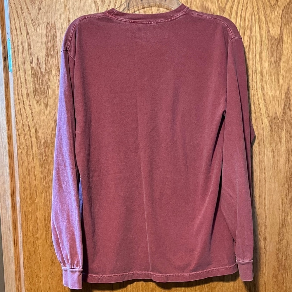 Women's Long Sleeve Tee - Maroon - Picture 9 of 12